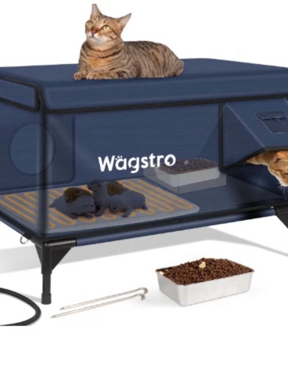 Wägstro Elevated Cat House Navy
